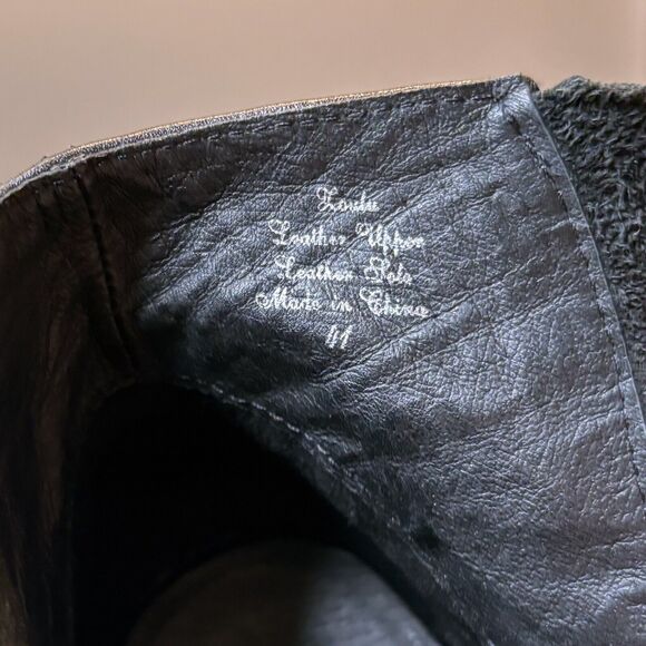 Jean-Michel Cazabat Zoulu Pump Nappy Vintage Black Zipper Bootie US Size 10 - Picture 11 of 12